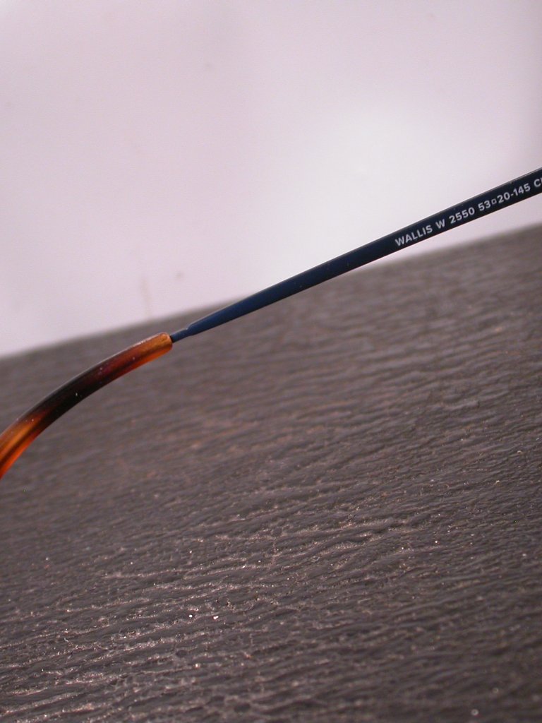 Warby Parker Wallis Navy Blue Metal Tortoise Eyeglasses Frames — image 6 of 8
